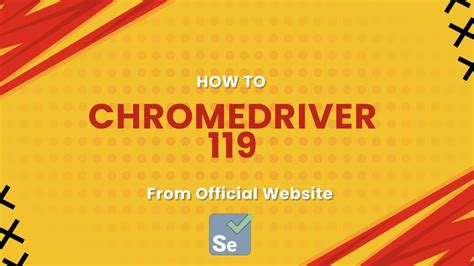 New posts Latest activity. . Chromedriver 119 download